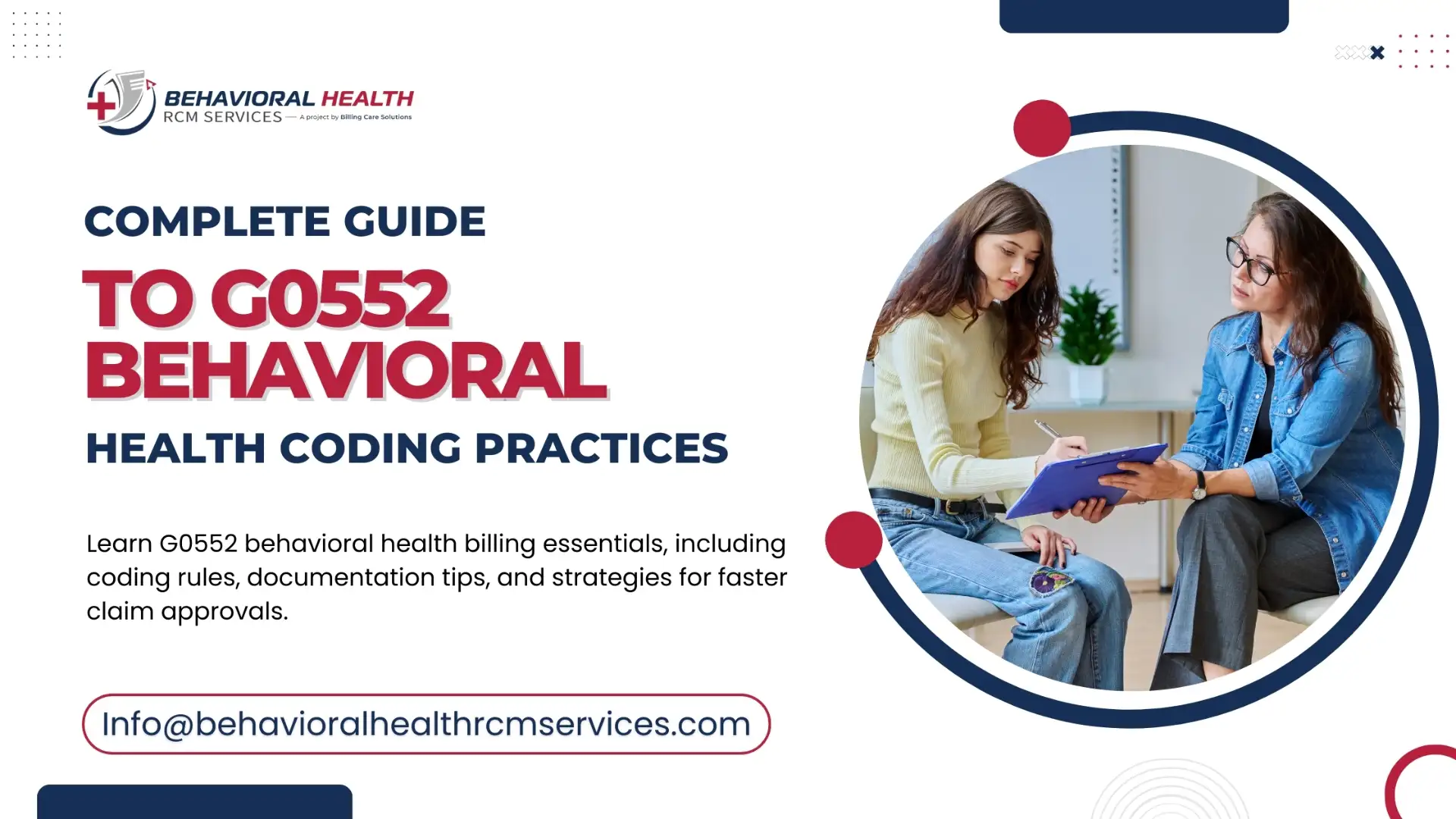 G0552 code for Behavioral Health Billing | Behavioral Health RCM Services
